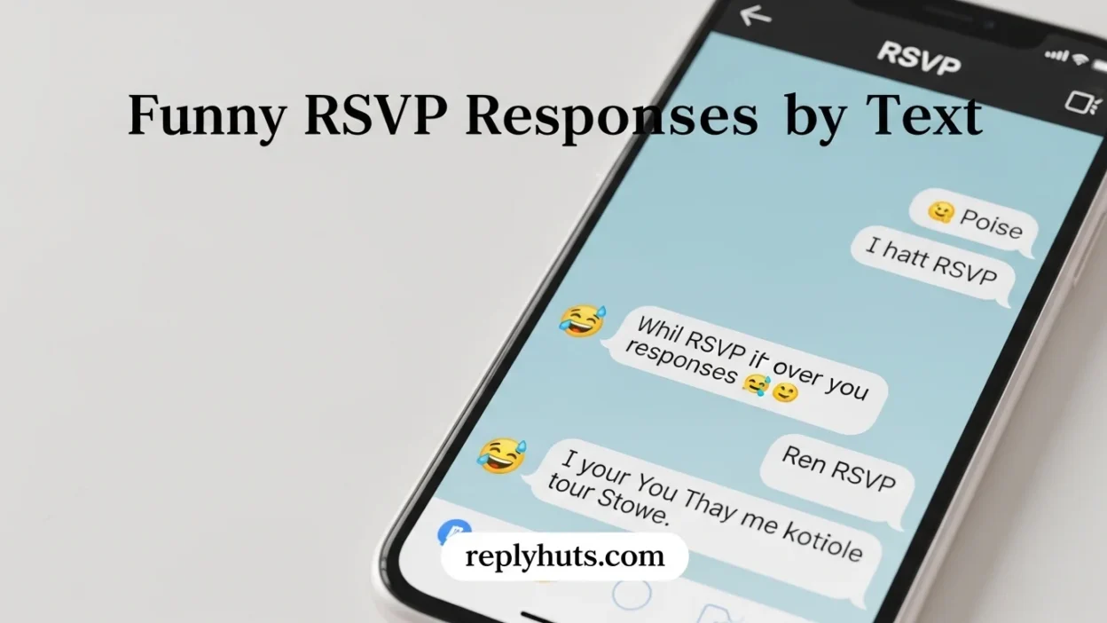 Funny RSVP Responses by Text