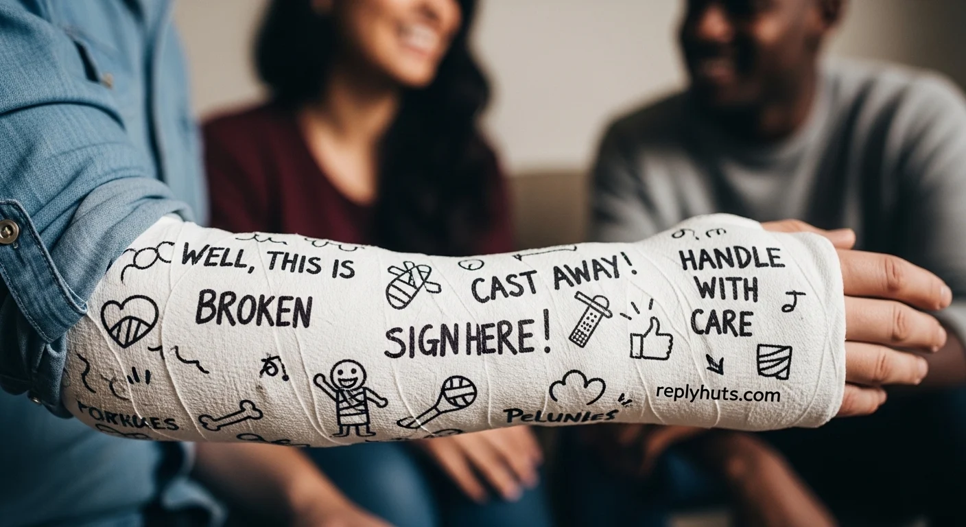 260+ Clever Things to Write on a Cast