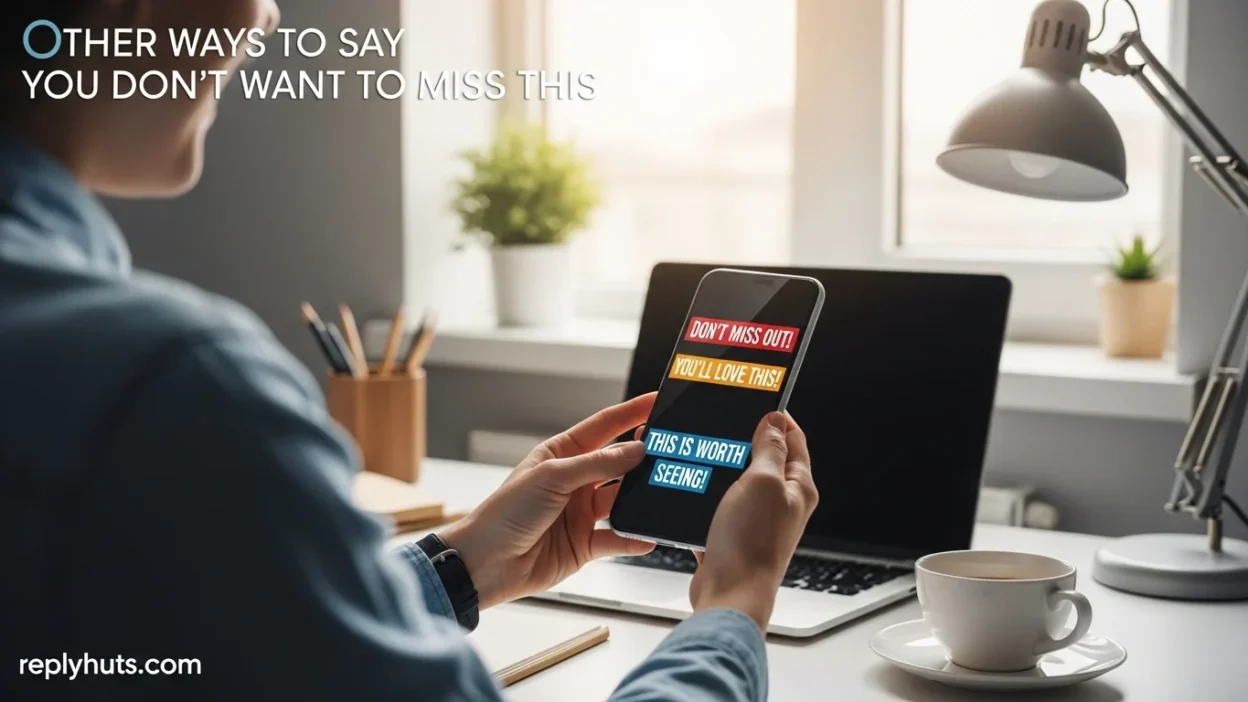 Other Ways to Say You Don’t Want to Miss This