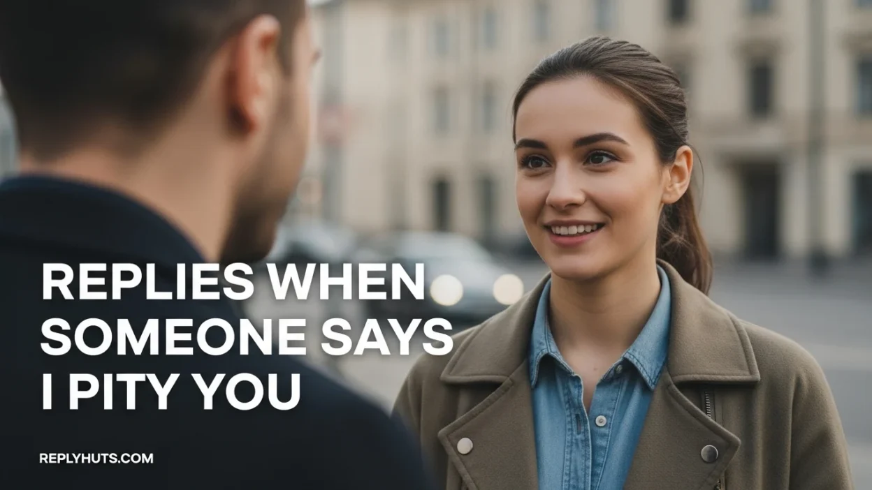 Replies When Someone Says I Pity You