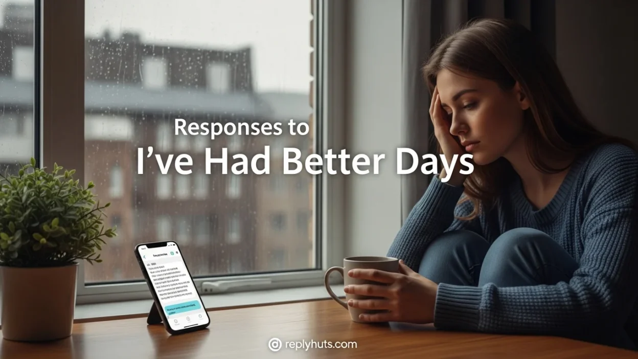 Responses to I’ve Had Better Days