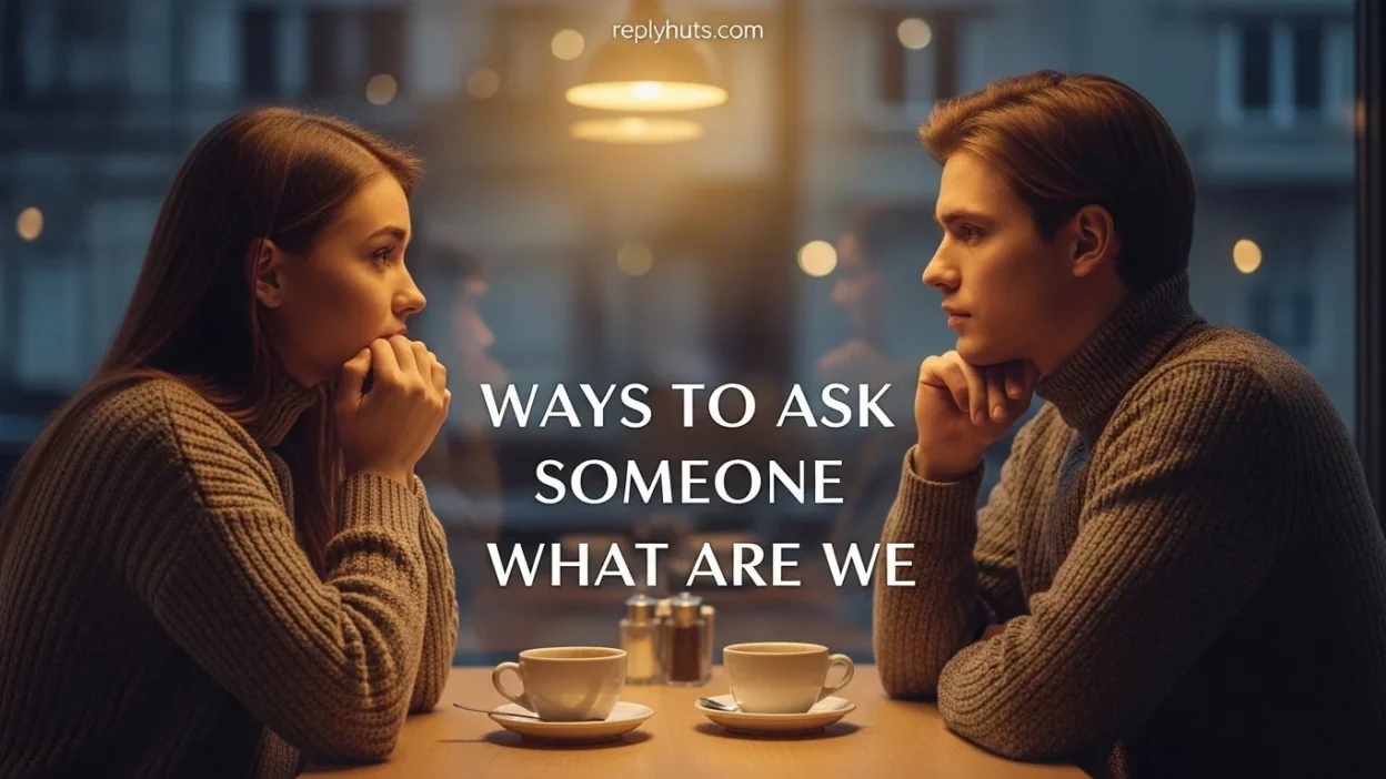 Ways to Ask Someone What Are We
