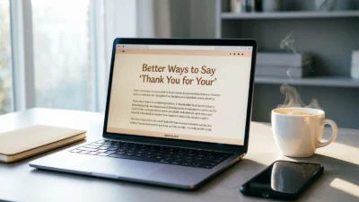Better Ways to Say “Thank You for Your”