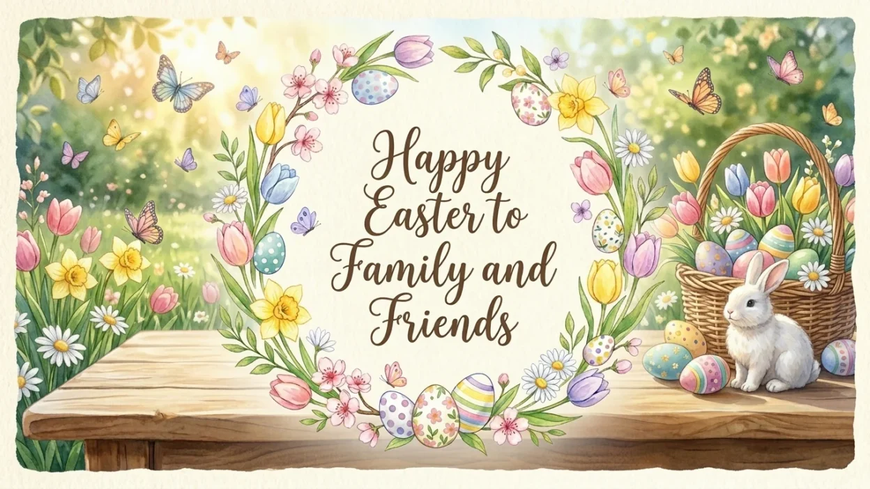 Easter Greetings to Family and Friends