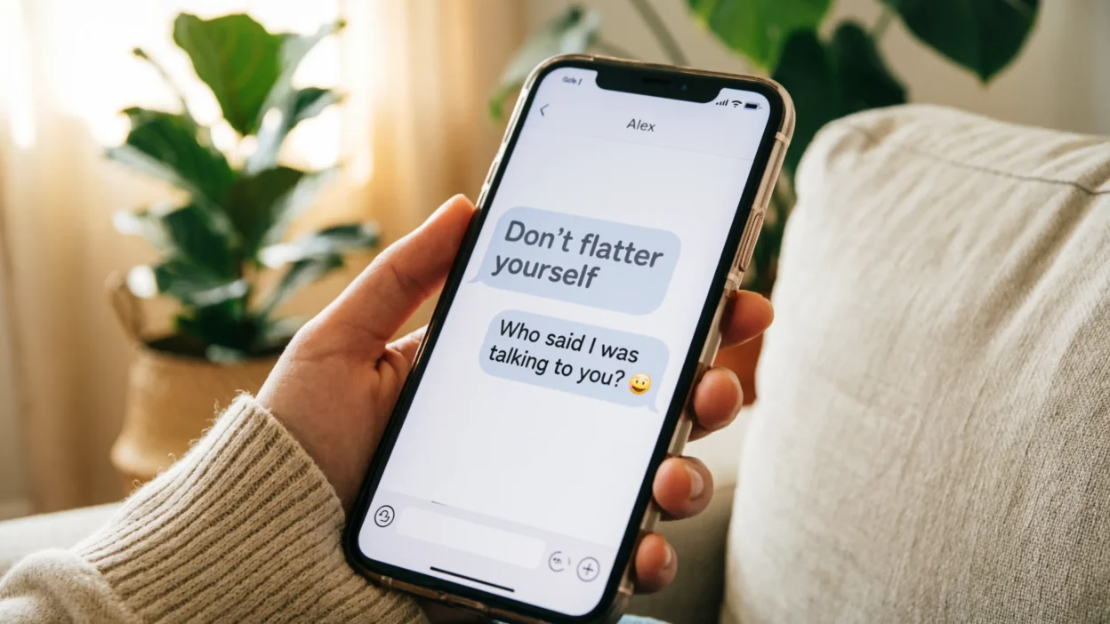 Funny Responses to “Don’t Flatter Yourself”