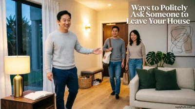 Ways to Politely Ask Someone to Leave Your House