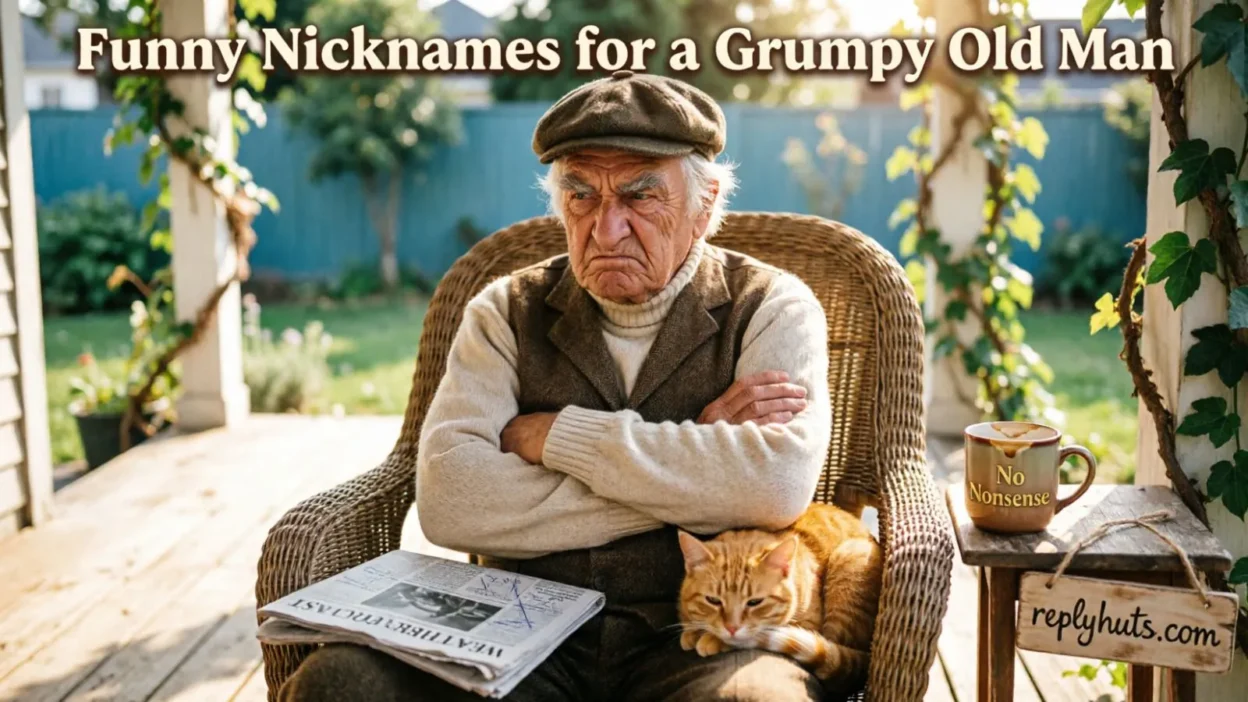 Funny Nicknames for a Grumpy Old Man