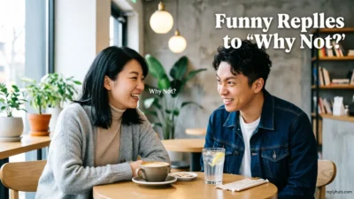 Funny Replies to “Why Not?”