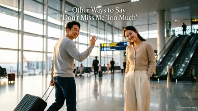 Other Ways to Say “Don’t Miss Me Too Much”