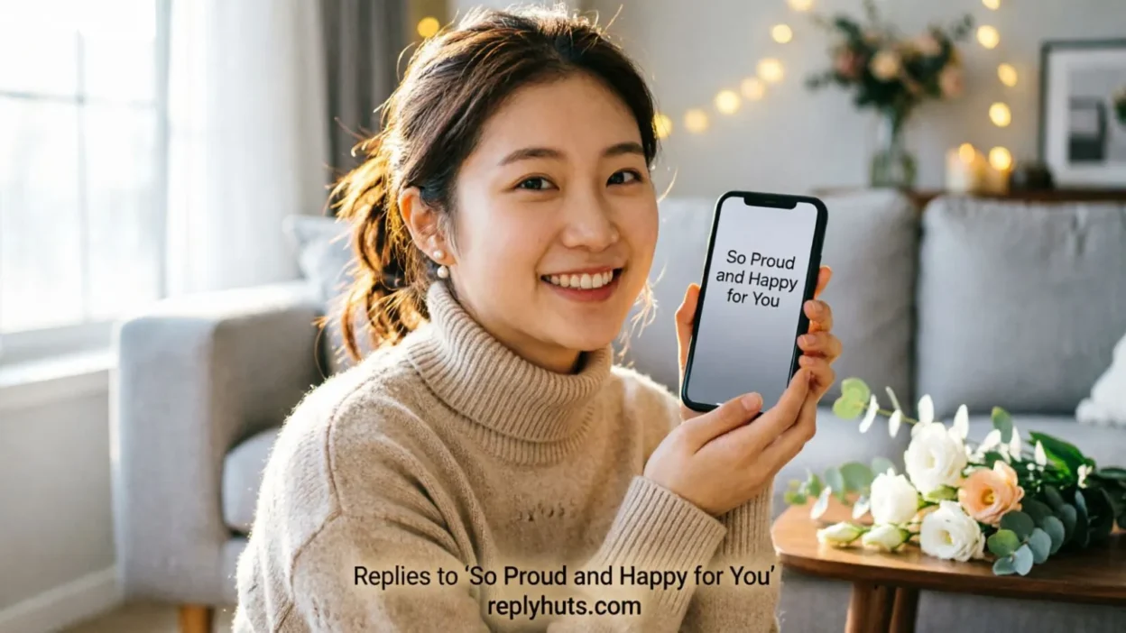 Replies to “So Proud and Happy for You”