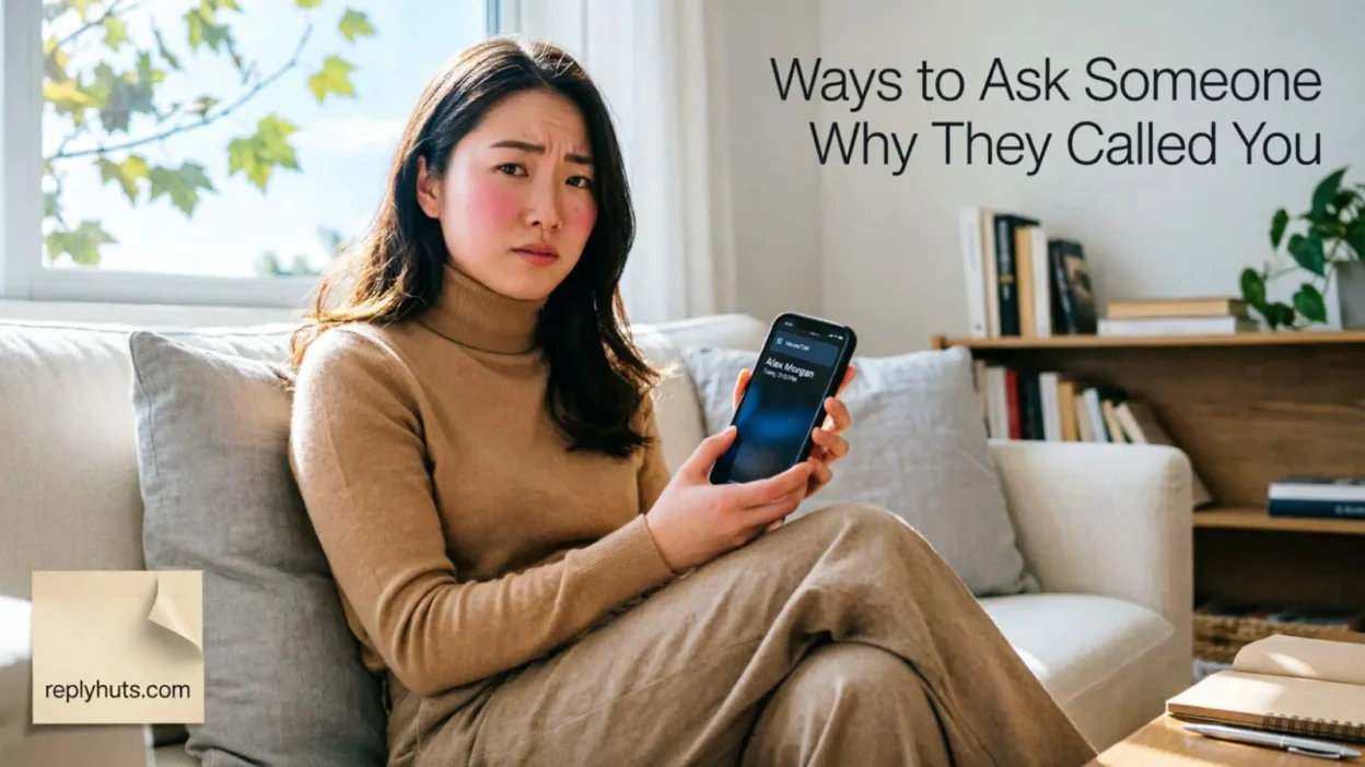 Ways to Ask Someone Why They Called You